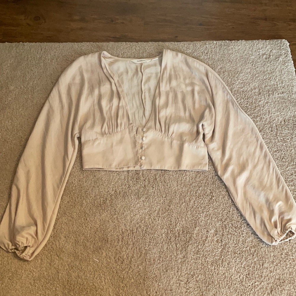 Glassons cropped blouse never been worn US size 4, never worn